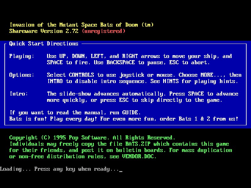 Invasion of the Mutant Space Bats of Doom